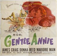 b031 GENTLE ANNIE six-sheet movie poster '45 Donna Reed, James Craig