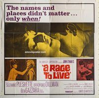 b073 RAGE TO LIVE six-sheet movie poster '65 Suzanne Pleshette, Dillman