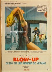 b280 BLOWUP Argentinean movie poster '66 Michelangelo Antonioni