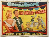 b252 LUCKY ME Argentinean two-panel movie poster '54 Doris Day, Phil Silvers