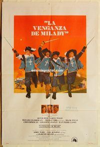 b255 4 MUSKETEERS Argentinean movie poster '75 Raquel Welch, Reed