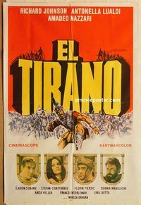 b308 COLUMN Argentinean movie poster '68 Mircea Dragan epic!