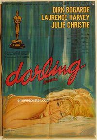 b316 DARLING Argentinean movie poster '64 Julie Christie, Bogarde