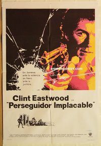 b323 DIRTY HARRY Argentinean movie poster '71 Clint Eastwood classic!