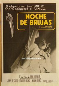 b363 HALLOWEEN Argentinean movie poster '78 Jamie Lee Curtis classic!