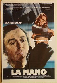 b364 HAND Argentinean movie poster '81 Oliver Stone, Michael Caine