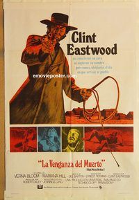 b367 HIGH PLAINS DRIFTER Argentinean movie poster 73 Clint Eastwood