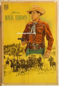 b378 JOHNNY MACK BROWN Argentinean movie poster '40s stock