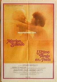 b392 LAST TANGO IN PARIS Argentinean movie poster '73 Marlon Brando