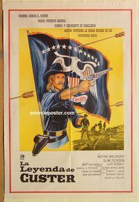 b396 LEGEND OF CUSTER Argentinean movie poster '67 Maunder, Pickens
