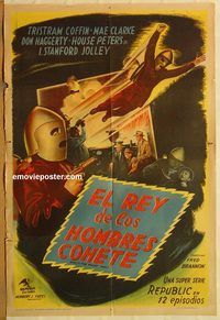 b404 LOST PLANET AIRMEN Argentinean movie poster R50s cool sci-fi!
