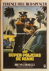 b416 MIAMI SUPERCOPS Argentinean movie poster '85 Hill, Spencer
