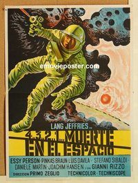b248 MISSION STARDUST small Argentinean movie poster '67 sci-fi!
