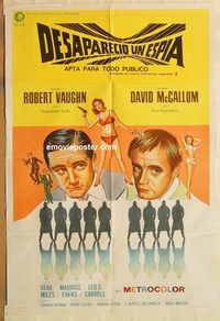 b437 ONE OF OUR SPIES IS MISSING Argentinean movie poster '66 UNCLE