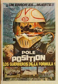 b450 POLE POSITION Argentinean movie poster '80 Grand Prix, F1 racing!
