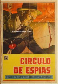 b463 RING OF TREASON Argentinean movie poster '64 Lee, Sylvester