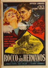 b465 ROCCO & HIS BROTHERS Argentinean movie poster '60 Visconti