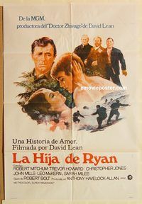 b466 RYAN'S DAUGHTER Argentinean movie poster '70 Robert Mitchum