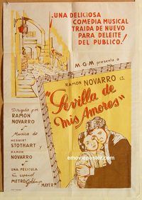 b472 SEVILLA DE MIS AMORES Argentinean movie poster '30 Ramon Novarro