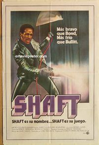 b473 SHAFT Argentinean movie poster '71 Richard Roundtree