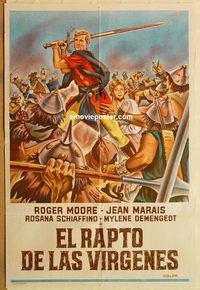b474 ROMULUS & THE SABINES Argentinean movie poster '61 Moore