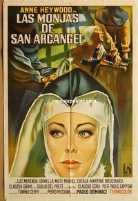 b480 SISTERS OF SATAN Argentinean movie poster '73 Heywood, Brochard