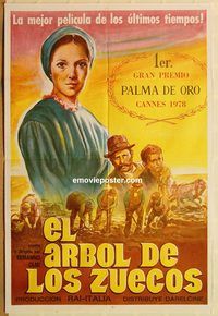 b524 TREE WITH THE WOODEN CLOGS Argentinean movie poster '78 Ornaghi