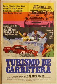 b528 TURISMO DE CARRETERA Argentinean movie poster '68 Pellegrini