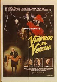 b535 VAMPIRE IN VENICE Argentinean movie poster '86 Klaus Kinski