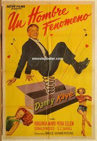 b550 WONDER MAN Argentinean movie poster '45 Danny Kaye, Mayo