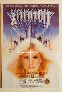 b551 XANADU Argentinean movie poster '80 Newton-John, Gene Kelly
