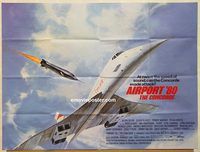 b136 CONCORDE: AIRPORT '79 British quad movie poster '79 Wagner