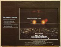 b128 BLUE THUNDER British quad movie poster '83 Roy Scheider, Oates