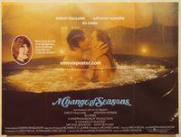 b134 CHANGE OF SEASONS British quad movie poster '80 Derek, Hopkins