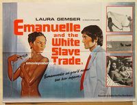 b155 EMANUELLE & THE WHITE SLAVE TRADE British quad movie poster '78