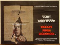 b159 ESCAPE FROM ALCATRAZ British quad movie poster '79 Clint Eastwood