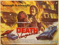 b164 FIGHTING BACK British quad movie poster '82 Death Vengeance!