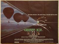 b175 GREEN ICE British quad movie poster '81 Omar Sharif, Ryan O'Neal
