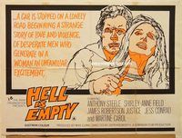 b177 HELL IS EMPTY British quad movie poster '66 Anthony Steel