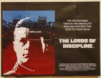 b196 LORDS OF DISCIPLINE British quad movie poster '83 military!