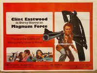 b197 MAGNUM FORCE British quad movie poster '73 Eastwood, Dirty Harry