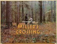b199 MILLER'S CROSSING British quad movie poster '89 Coen Brothers