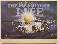 b201 MONTY PYTHON'S THE MEANING OF LIFE British quad movie poster '83