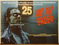 b212 OUT OF ORDER British quad movie poster '84 stuck in an elevator!