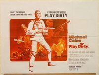b215 PLAY DIRTY British quad movie poster '69 Michael Caine