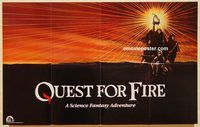 b218 QUEST FOR FIRE British quad movie poster '82 Rae Dawn Chong