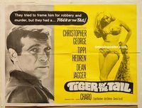 b237 TIGER BY THE TAIL British quad movie poster '69 George, Hedren