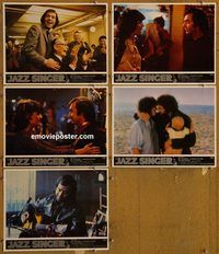 e574 JAZZ SINGER 5 English vintage movie lobby cards '81 Neil Diamond