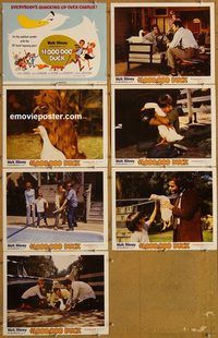 e722 $1,000,000 DUCK 7 vintage movie lobby cards '71 Disney, Dean Jones
