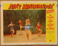 d008 AIN'T MISBEHAVIN' vintage movie lobby card #2 '55 sexy Mamie Van Doren!